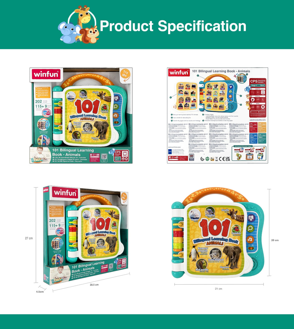 101 Bilingual Learning Book - Animals