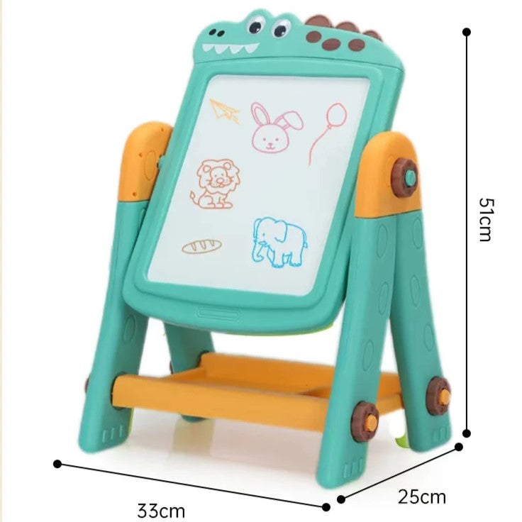 2 in 1 Crocodil Learning Board Drawing Board + Russian Building Blocks