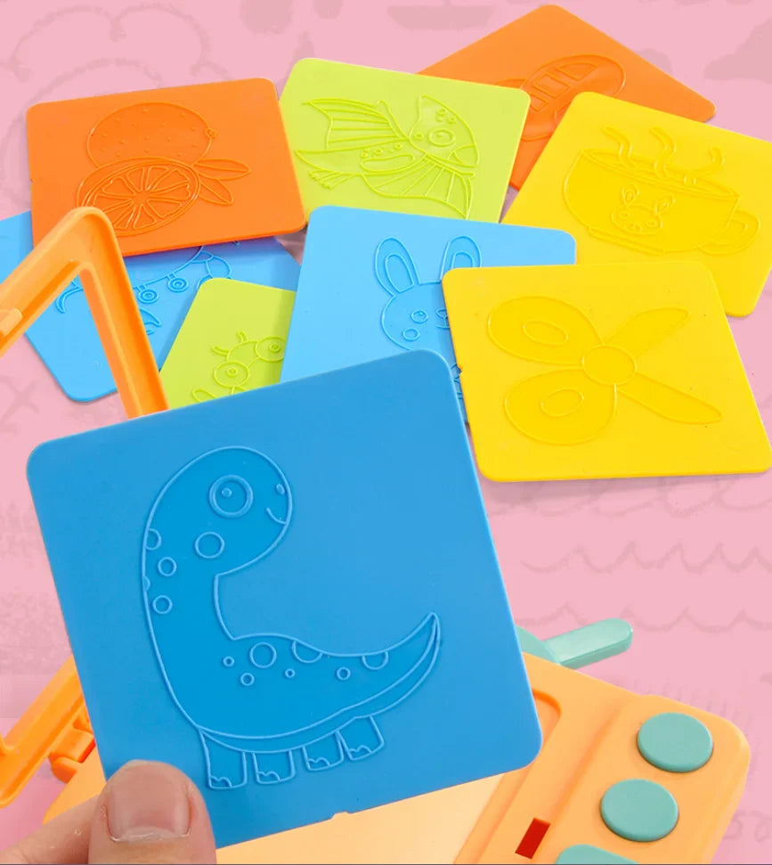 2 in 1 Crocodil Learning Board Drawing Board + Russian Building Blocks