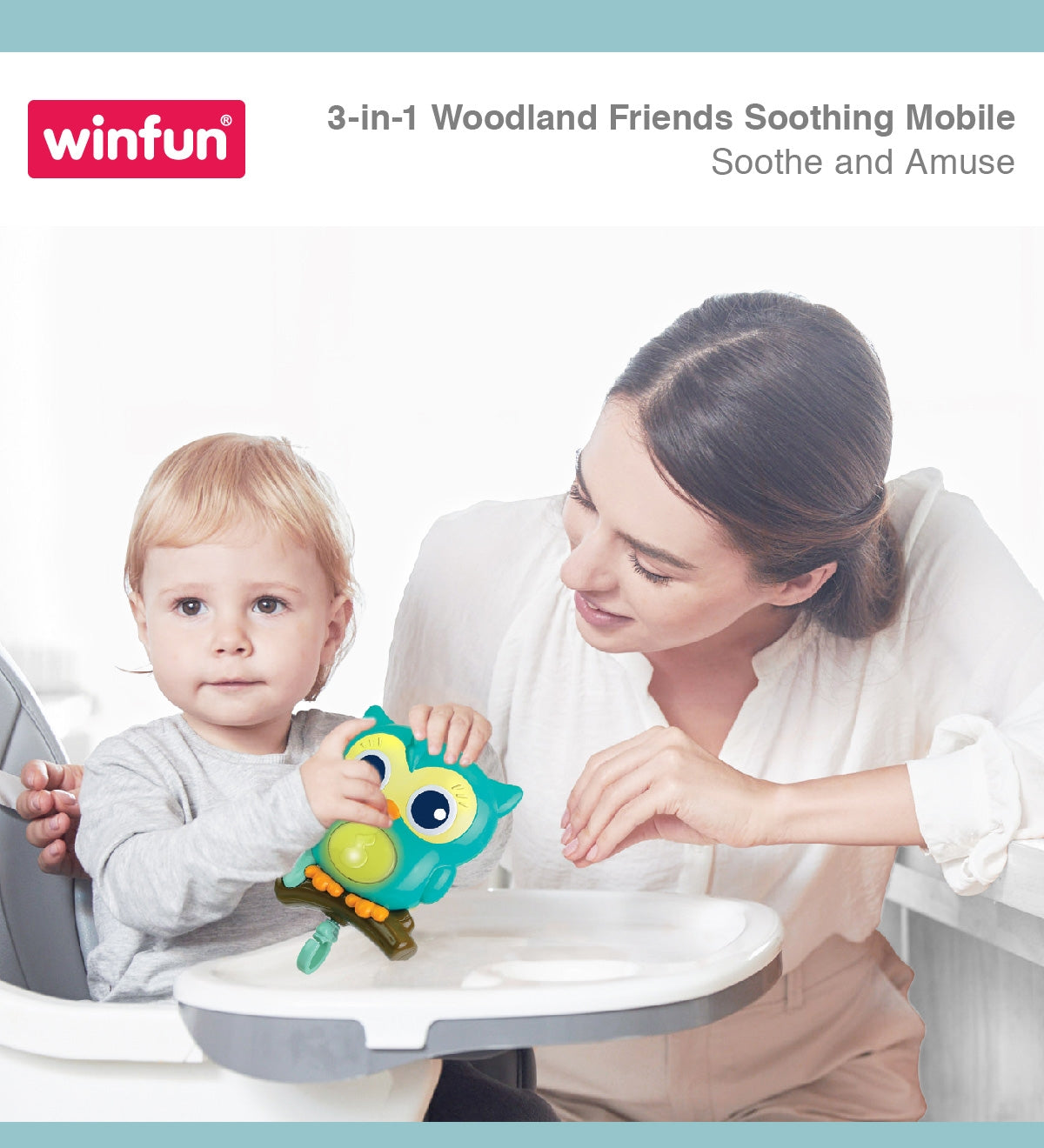 3-in-1 Woodland Friends Soothing Mobile