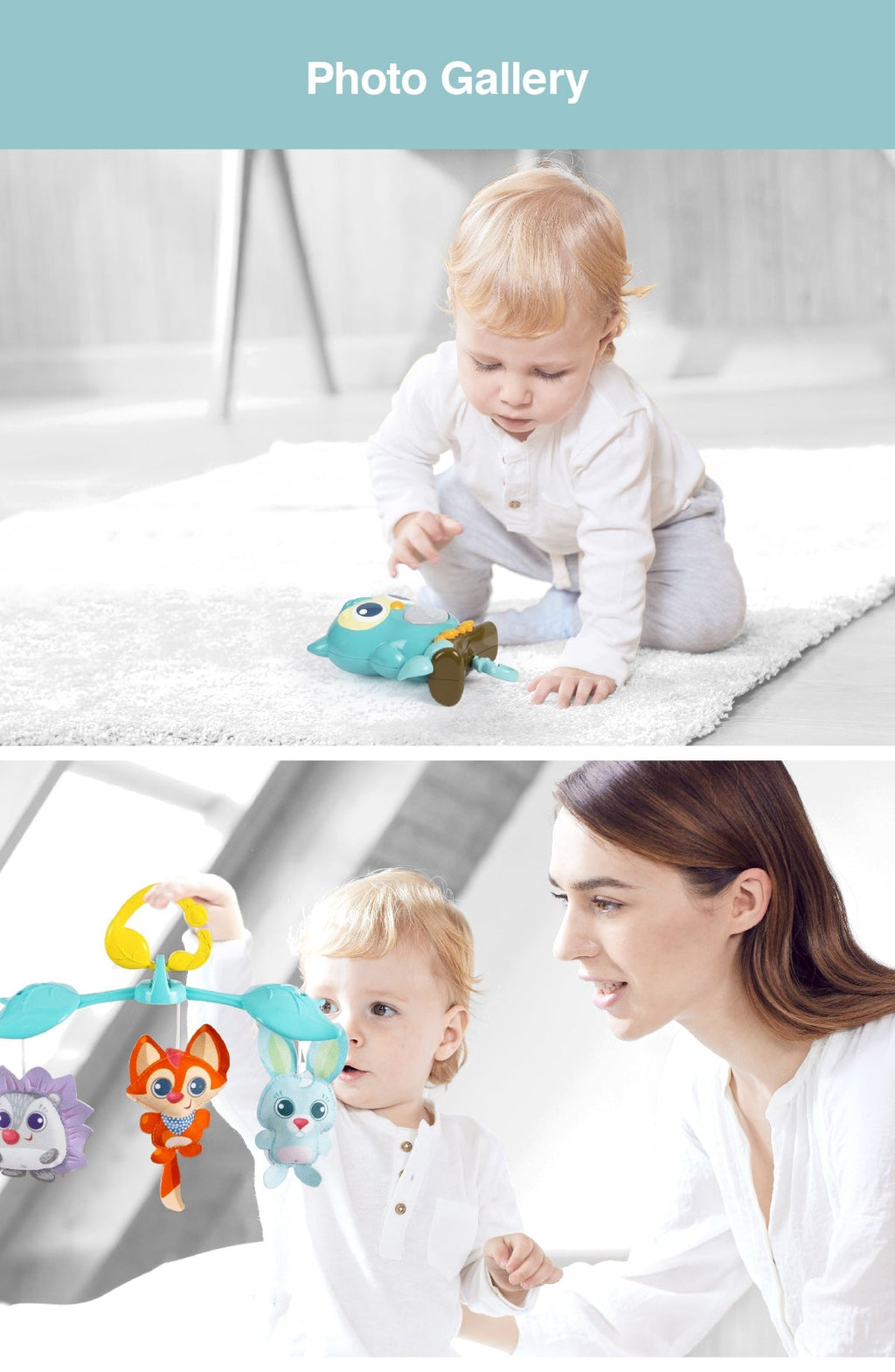 3-in-1 Woodland Friends Soothing Mobile