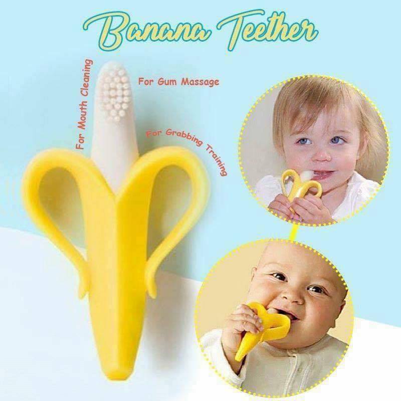 Banana Baby Teether And Toothbrush