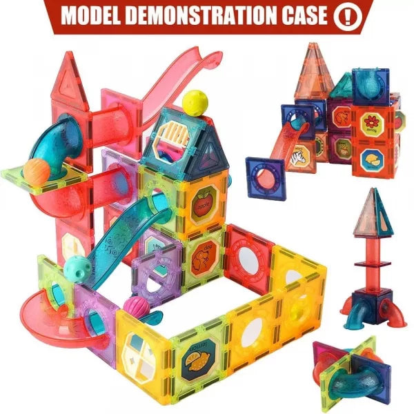 DIY Creative Magnetic Building Blocks – 72 Pieces