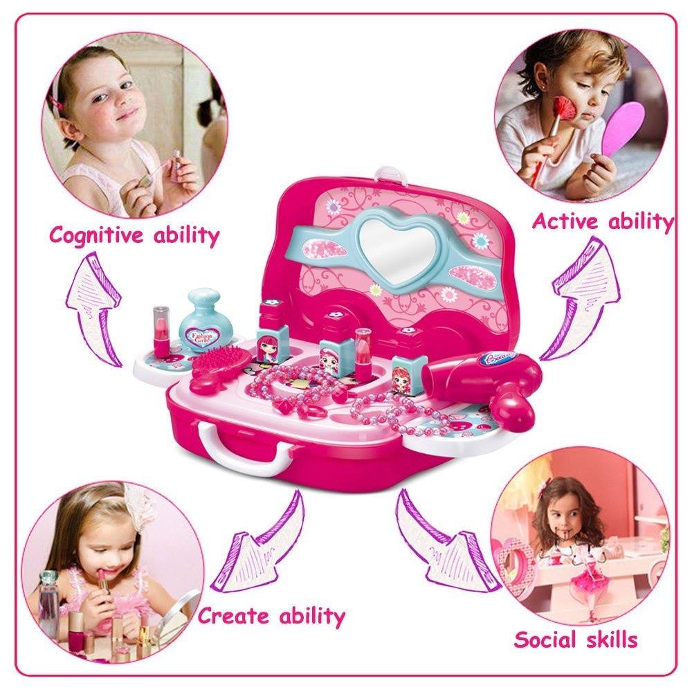 Makeup Beauty Set With Portable Suit Case