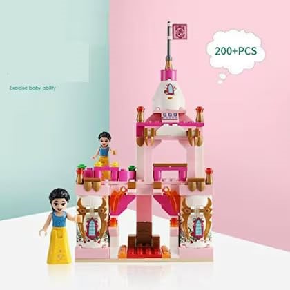 Castle And Princess Construction Set, 200 Pieces, Multi-Colored