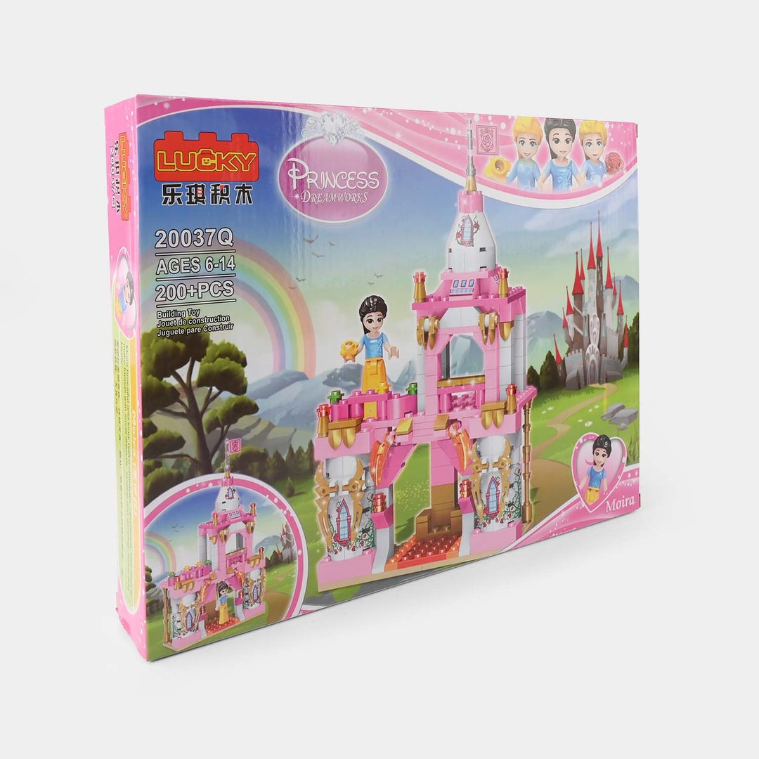 Castle And Princess Construction Set, 200 Pieces, Multi-Colored