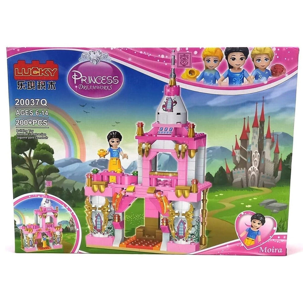 Castle And Princess Construction Set, 200 Pieces, Multi-Colored
