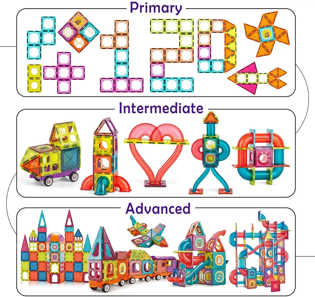 Magnetic DIY Building Blocks – 111 pieces