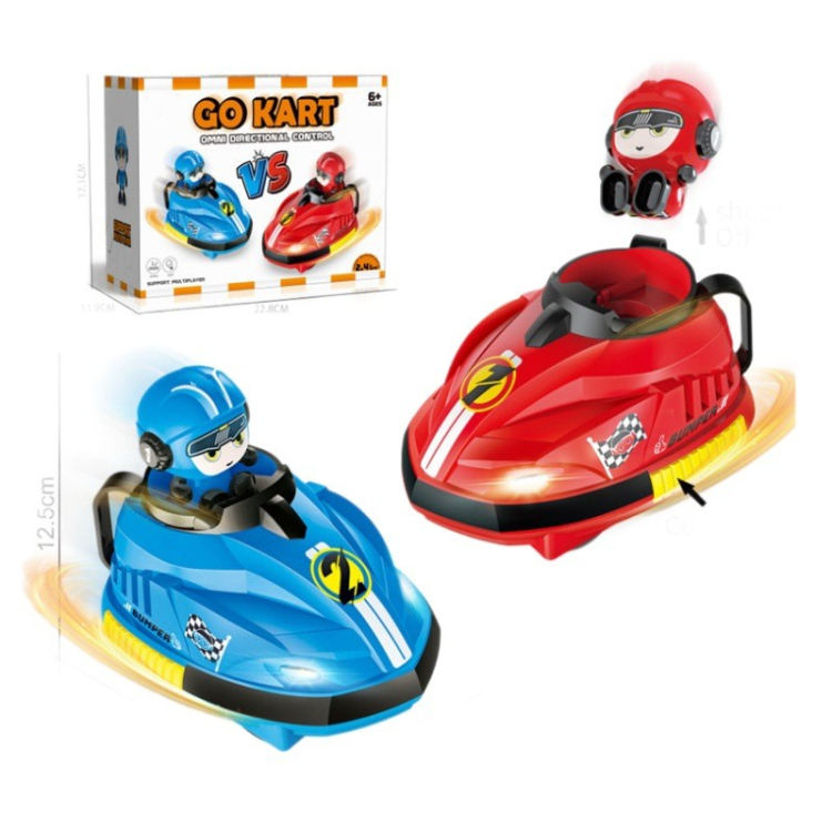 Go Kart 2.4G Remote Control Bumper Cars With USB Cable (Set Of 2 Cars With Remote)