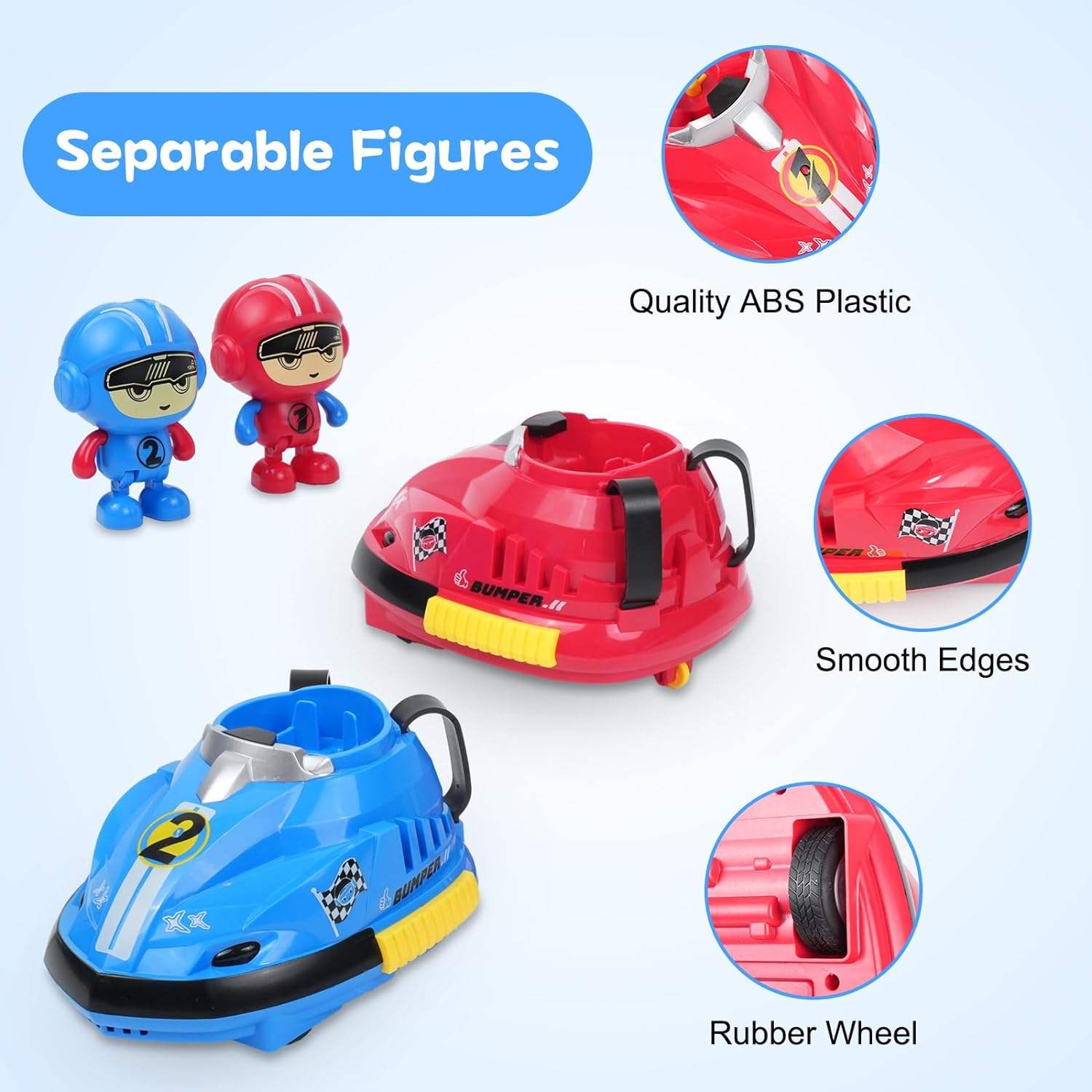Go Kart 2.4G Remote Control Bumper Cars With USB Cable (Set Of 2 Cars With Remote)