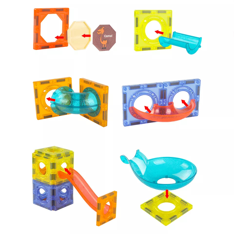 75 Pcs 3D Light Magnetic Tile Blocks
