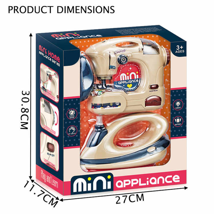 Mini Appliance Iron And Sewing Set