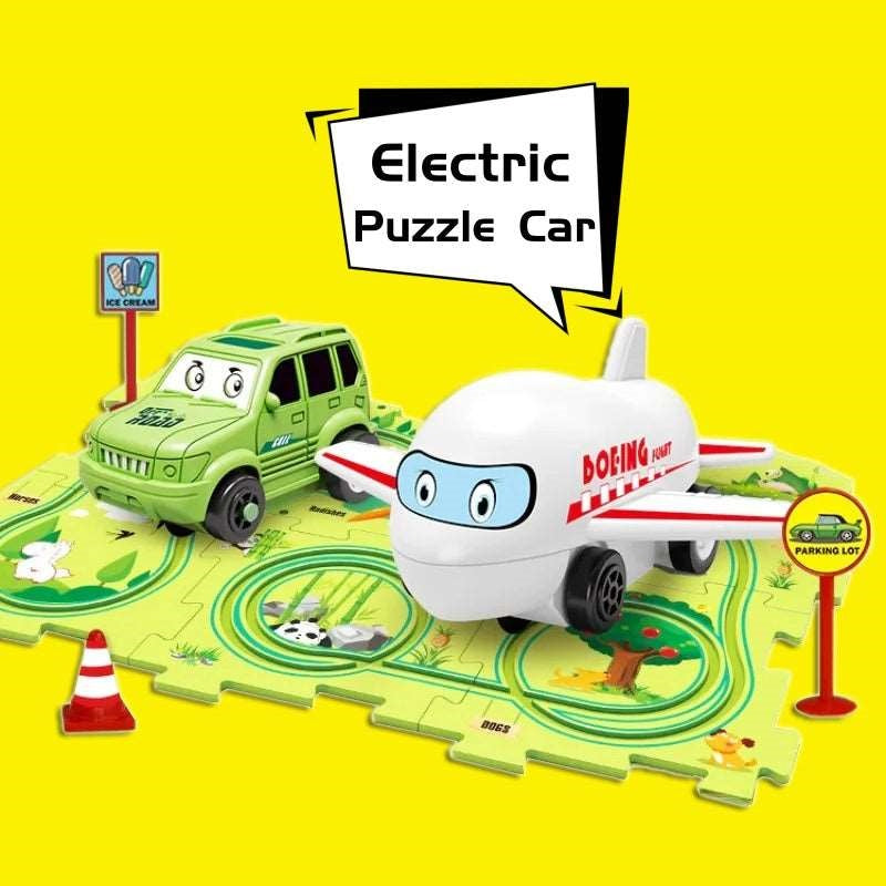 Kids Electric Track Toy Set 25 Pieces Jigsaw Puzzle