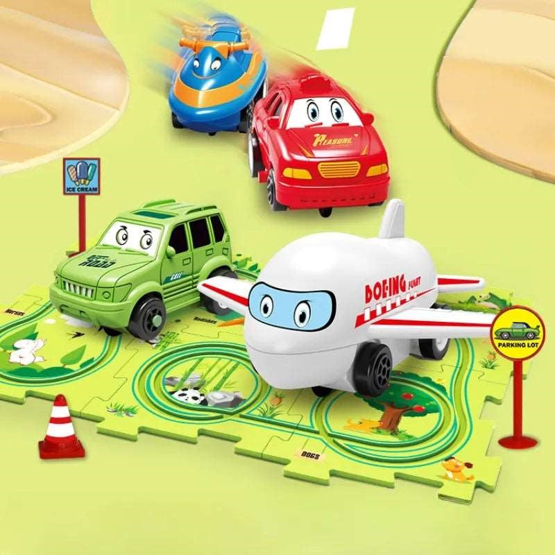 Kids Electric Track Toy Set 25 Pieces Jigsaw Puzzle