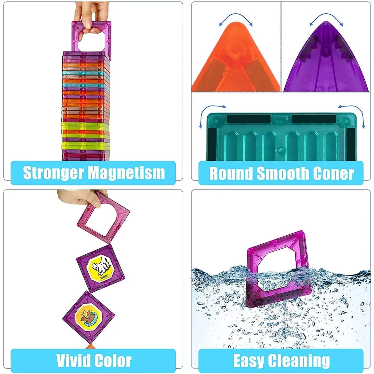 Magnetic DIY Building Blocks – 111 pieces