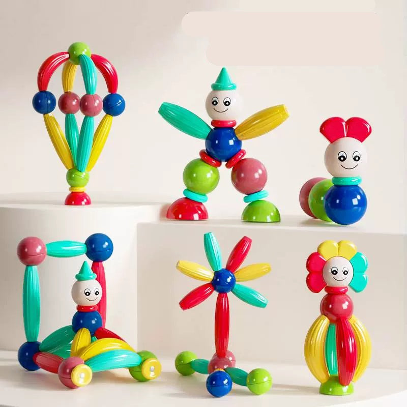 52 PCS Variety Three-dimensional Magnetic Building Blocks