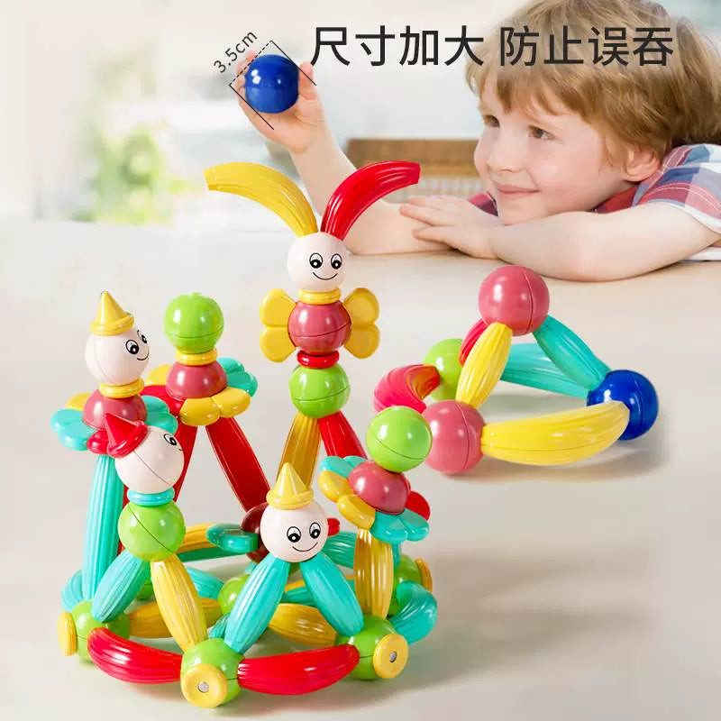 52 PCS Variety Three-dimensional Magnetic Building Blocks