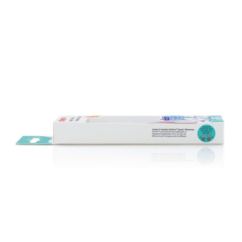 Pigeon Training Toothbrush Lesson 3 Pink-K78341-1