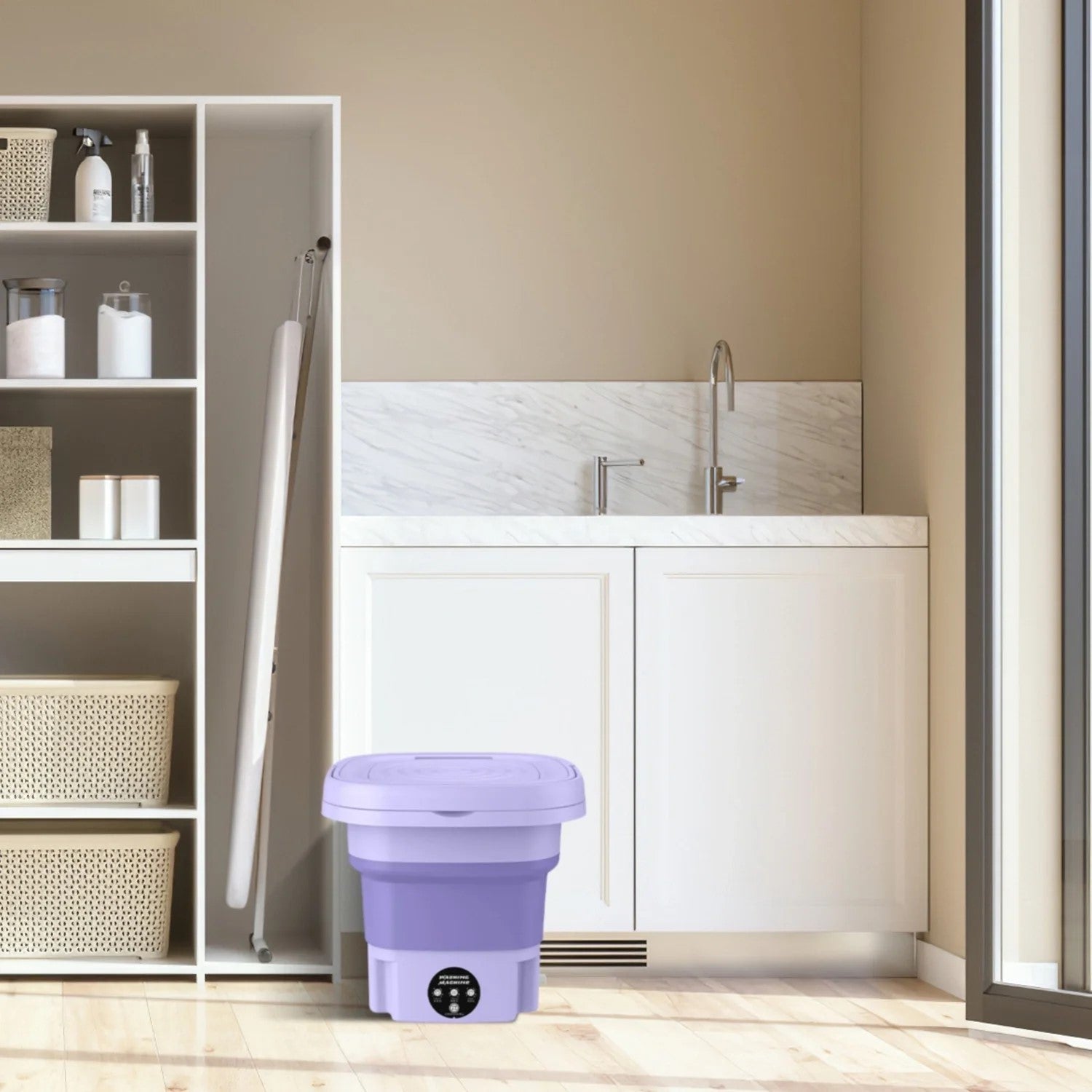 Portable Foldable Mini Washing Machine Assorted Colors