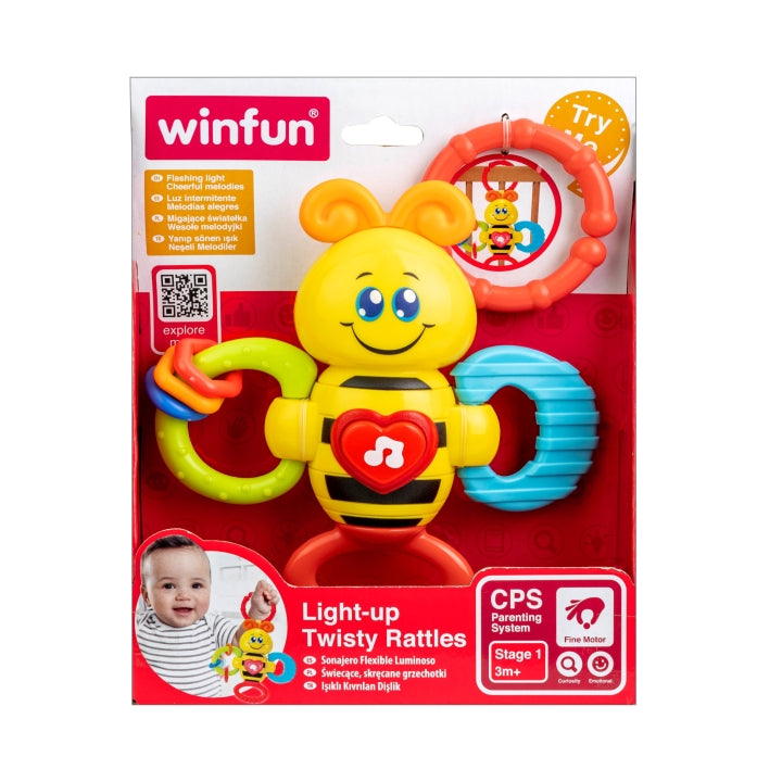 Winfun Light-up Twisty Rattles - Bee