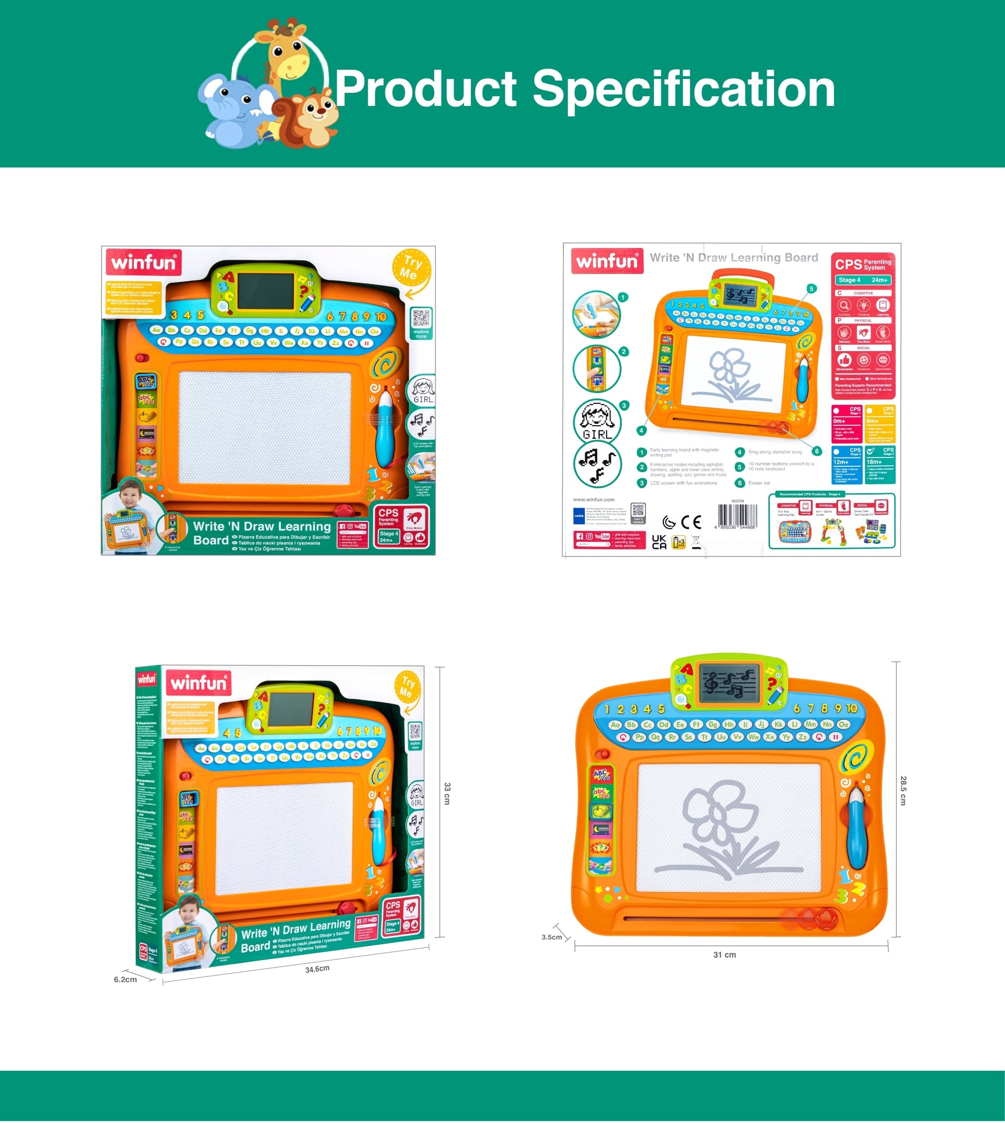 Write 'N Draw Learning Board
